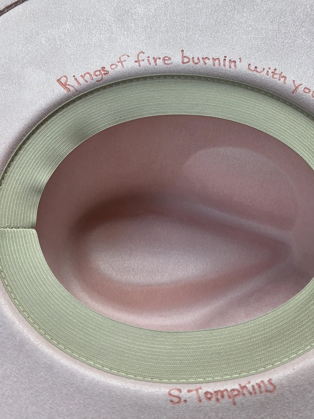 Pink Embellished Felt Cowboy Hat